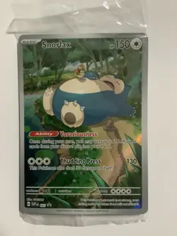 Snorlax SVP EN 051 Promo Scarlet & Violet Pokemon 151 Card - SEALED - Image 1