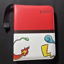 Pokemon binder 4-pocket size. 55 sleeves for 400 cards. - Image 1