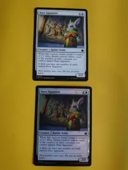 Hare Apparent x2 FDN Rabit Noble, 1 is foil MTG 2 Card. - Image 1