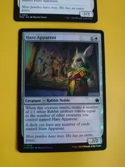 Hare Apparent x2 FDN Rabit Noble, 1 is foil MTG 2 Card. - Image 2