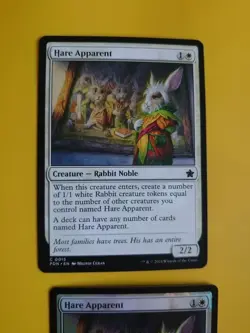 Hare Apparent x2 FDN Rabit Noble, 1 is foil MTG 2 Card. - Image 3