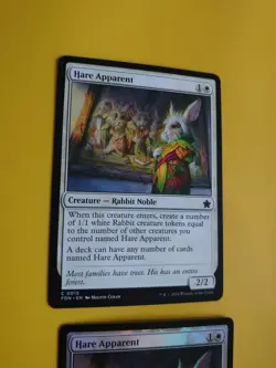 Hare Apparent x2 FDN Rabit Noble, 1 is foil MTG 2 Card. - Image 4