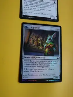 Hare Apparent x2 FDN Rabit Noble, 1 is foil MTG 2 Card. - Image 5