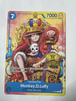 Monkey.D.Luffy P-043 2nd anniversary Tournament One Piece Card LP - Image 1