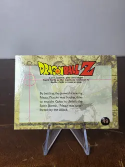 Dragon Ball Z 1999 Artbox JPP/Amada Card - #49 Piccolo/Frieza LP - Image 2