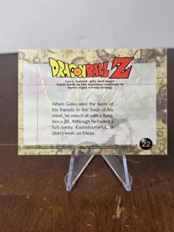 Dragon Ball Z 1999 Artbox JPP/Amada Card - #22 Goku LP - Image 2
