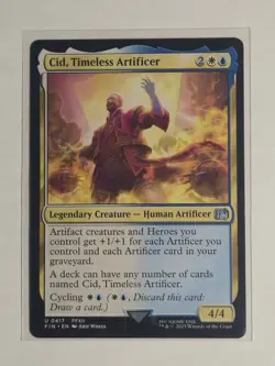 Cid, Timeless Artificer (0417) U FINAL FANTASY 417 NM - Image 1