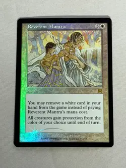 MTG FOIL Reverent Mantra Mercadian Masques Magic the Gathering - Image 1