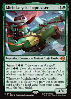 Michelangelo, Improviser Teenage Mutant Ninja Turtles MP MTG - Image 1