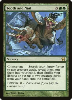 Tooth and Nail - Foil MMA MP MTG - Image 1