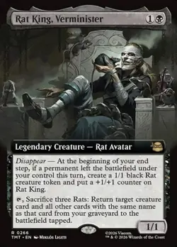 Rat King, Verminister - Foil Extended Art Teenage Mutant Ninja Turtles LP MTG - Image 1