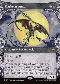 Darkstar Augur - Foil Extended Art Showcase BLB LP MTG - Image 1