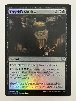 Tergrid's Shadow Kaldheim Foil MTG NM - Image 1