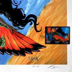 🌅 Bird Maiden 34/39 - Kickstarter Exclusive - ART PRINT Kaja Foglio MTG w/ CoA - Image 3