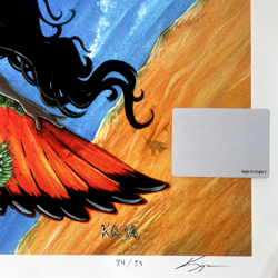 🌅 Bird Maiden 34/39 - Kickstarter Exclusive - ART PRINT Kaja Foglio MTG w/ CoA - Image 4