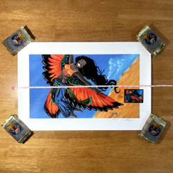 🌅 Bird Maiden 34/39 - Kickstarter Exclusive - ART PRINT Kaja Foglio MTG w/ CoA - Image 5