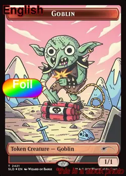 EN - Foil - Goblin Token - 2421 - SLD - NM - Image 1