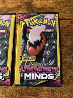 Pokemon Unified Minds 3 Card Pack Booster 3 Packs Sealed - Image 4