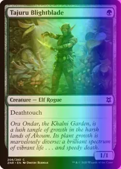 NM Foil Tajuru Blightblade, MTG, Zendikar Rising, Magic the Gathering, 208 - Image 1
