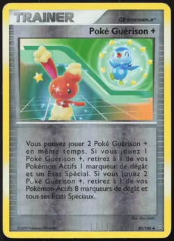 Carte Pokemon Poke Guerison + 90/100 Reverse Tempete Francais - Image 1