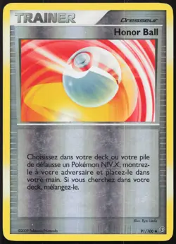 Carte Pokemon Honor Ball 91/100 Reverse Tempete Francais - Image 1
