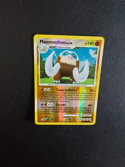 Carte Pokemon Mammochon 21/100 reverse rare Diamant & Perle Tempete FR - Image 1