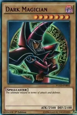 Dark Magician (B) - Unlimited YGLD NM YuGiOh - Image 1