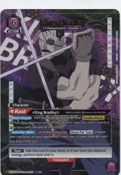 Union Arena TCG - Full Metal Alchemist - King Bradley 1 Star Parallel #093 Foil - Image 1
