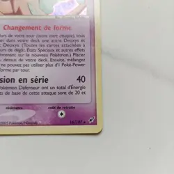 Deoxys Carte 16/107 Holo Pokemon Ex Deoxys Rare FR 2005 Trading Card - Image 3
