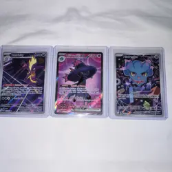 Pokemon TCG 3-Card Holo EX Lot Toxtricity Mismagius Misdreavus - Image 1