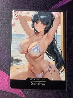 Sabrina Pokemon ACG Goddess Story Waifu Anime Custom Card - Image 1