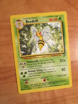 LP (BASE-2) Pokemon BEEDRILL Card II Set 21/130 Non-Holo Rare WOTC - Image 1