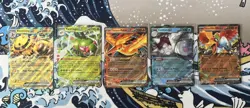 Pokemon TCG Destined Rivals Ex Bundle Double Rare Holo Cards - Image 1