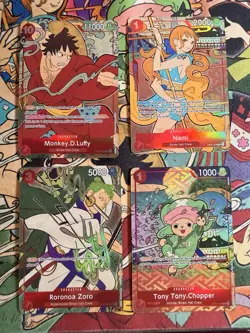 One Piece Card Game English Version 1st Anniversary Set Cards Only. - Image 1