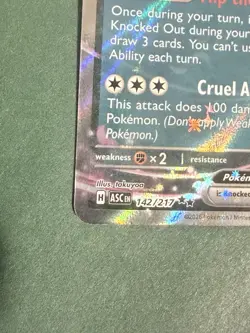 Frezandipiti Ex 142/217 Ascended Hereos Double Rare Raw English Pokemon Card - Image 2