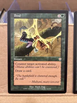 2x Invasion Bind Magic Mtg LP - Image 2