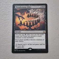 Blasphemous Edict- Foundations #57 MTG NM - Image 1