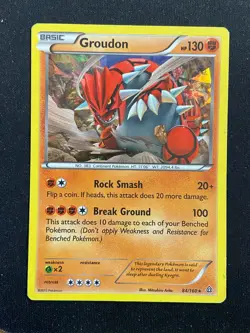 Groudon - 84/160 Primal Clash (Pokemon) Cracked Ice Holo - HP - Image 1