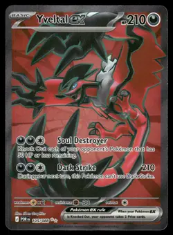 Yveltal ex 105/088 Ultra Rare Perfect Order Pokemon Holo Near Mint - Image 1