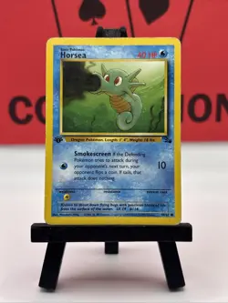 Horsea 49/62 Fossil 1st Edition Common Regular 1999 WOTC Pokemon TCG MP - Image 2