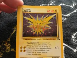 Zapdos 15/62 Fossil Holo Swirl READ DESCRIPTION FOR CONDITION - Image 3