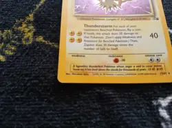 Zapdos 15/62 Fossil Holo Swirl READ DESCRIPTION FOR CONDITION - Image 4
