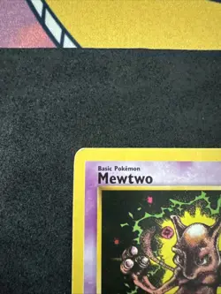 Pokemon TCG Mewtwo Promo #14 WOTC Black Star Promos Vintage 2000 MP pen Mark - Image 3