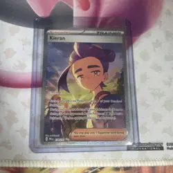 Kieran 174/131 Special Illustration Rare Pokemon Card Prismatic Evolutions LP - Image 1