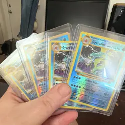 Nintendo Pokemon TCG Base Set 2 Gyarados 6/130 Holo Unlimited Lot of 4 - Image 1