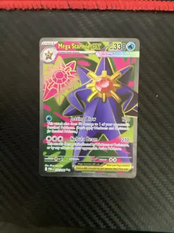Mega Starmie ex 102/088 Pokemon Perfect Order Ultra Rare Full Art Holo NM - Image 1