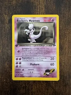 Pokemon TCG Rockets Mewtwo Gym Challenge Holo Card 14/132 1st Edition - Image 1