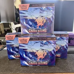 Pokemon TCG Chaos Rising Elite Trainer Box ETB Lot Of 4 Factory Sealed NEW - Image 3