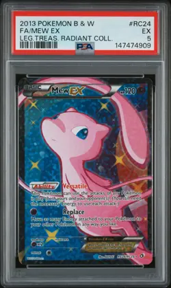 2013 Pokemon Black & White Legendary Treasures RC24 Mew PSA 5 147474909 - Image 1