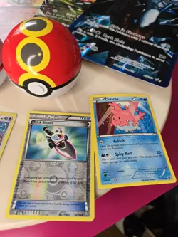 Lot 4 Oversized Promo Pokemon Cards, + 4 Reg; 2 Balls, & Xy Fairy Figure + - Image 3